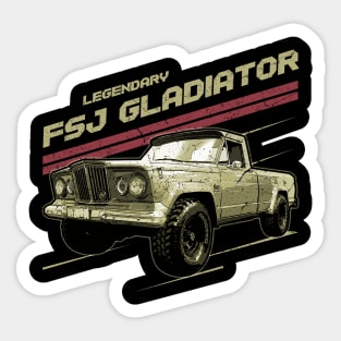 FSJ Gladiator Truck Jeep car trailcat Sticker